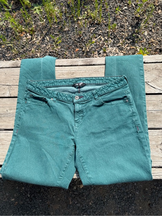 The North Face Denim - The North Face Teal Straight-Leg Women's Jeans